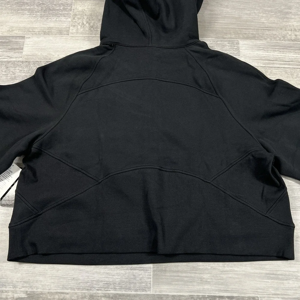 Boston Bruins Lululemon x NHL Women XL/2XL Scuba Oversized Half-Zip Hoodie Black - Picture 8 of 11